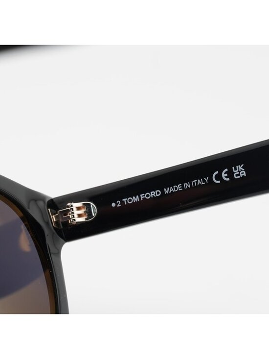 Tom Ford Tamara-02 FT1114 01A Sunglasses Black Oval Frame, Smoke Lenses main image 6